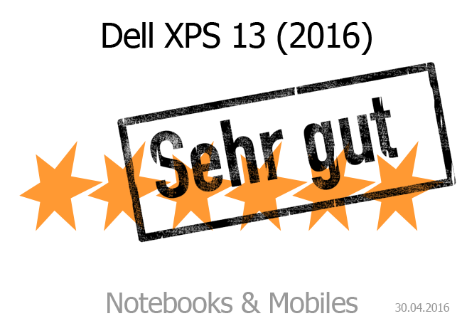 Dell XPS 13 Sehr gute Bewertung