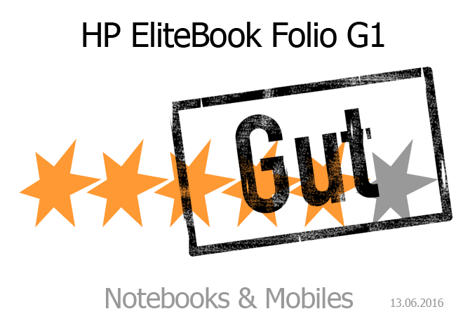 HP EliteBook Folio G1 mit guter Bewertung