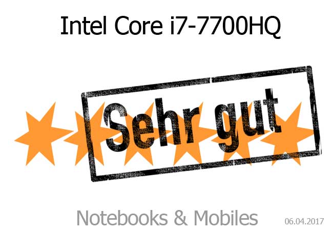 Intel Core i7-7700HQ mit Intel HD Graphics 630
