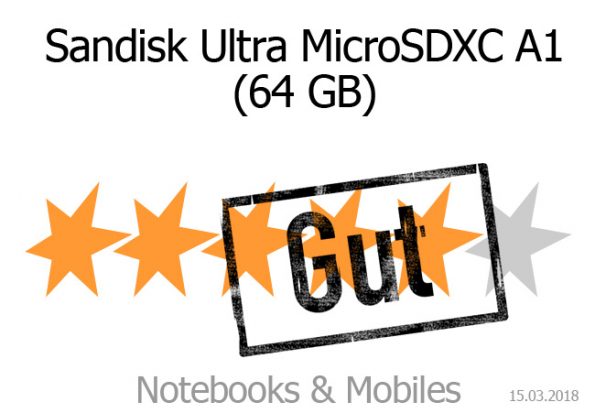 Sandisk Ultra MicroSDXC A1 64 GB