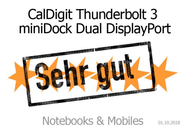 CalDigit Thunderbolt 3 miniDock