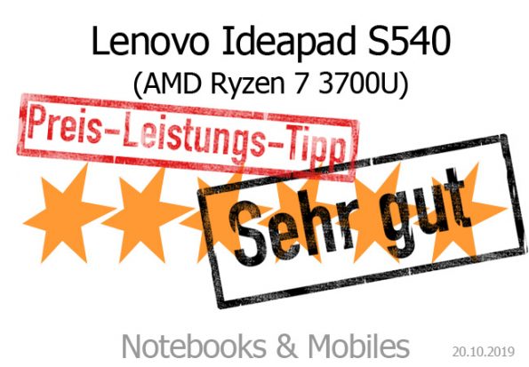 Lenovo Ideapad S540 AMD Ryzen