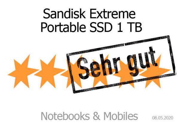 Sandisk Extreme Portabel SSD 1 TB