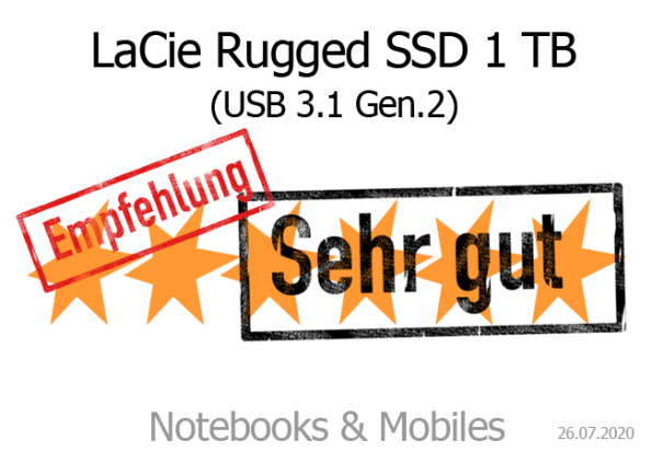 LaCie Rugged SSD 1 TB.